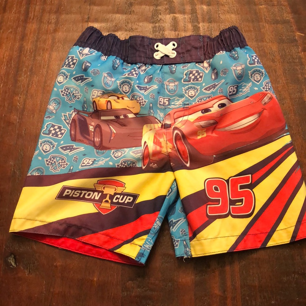 Lightning McQueen swim trunks